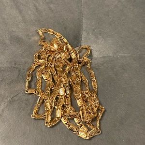 Long Brazilian gold, gold plated chain🔥🥰
